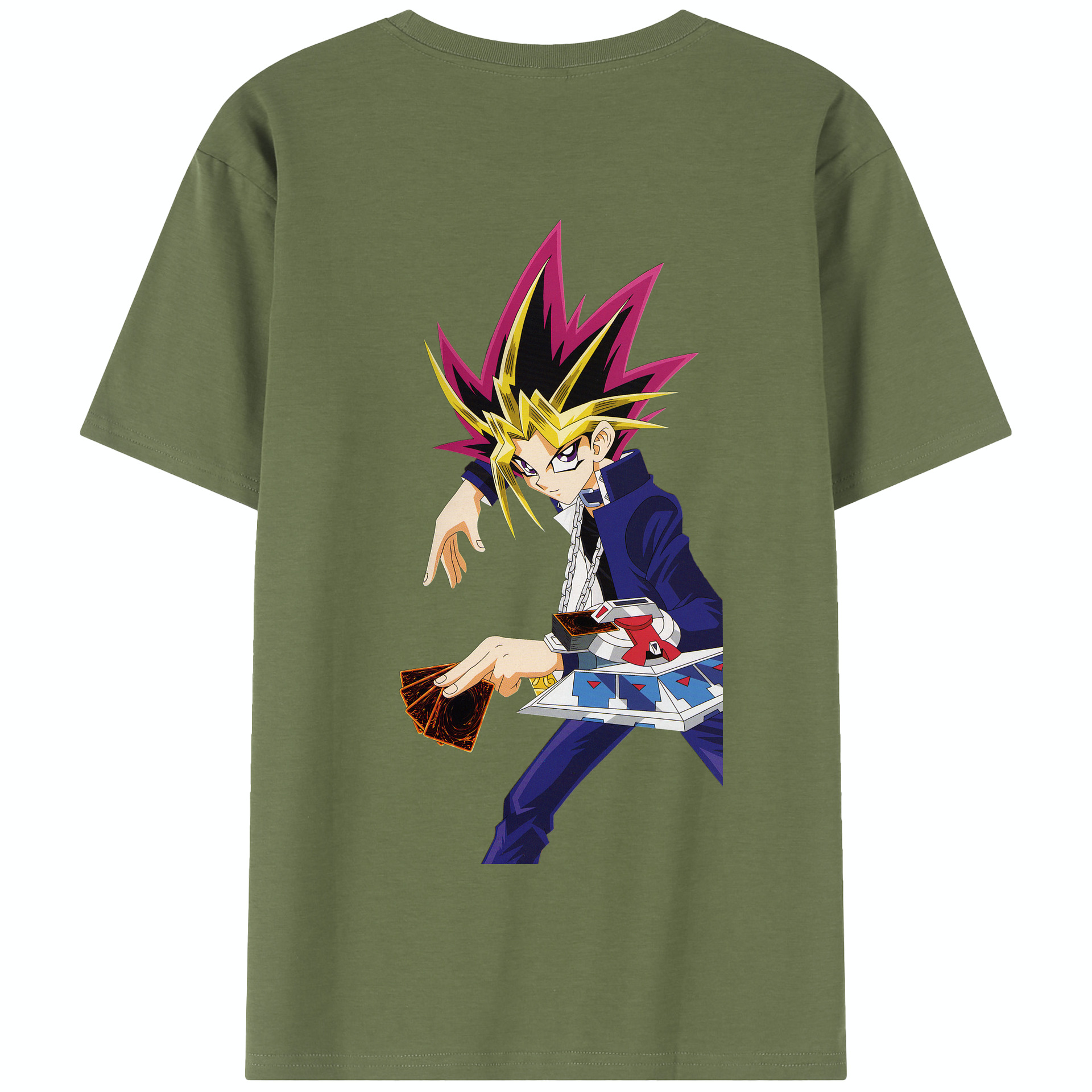 （画像用） 遊☆戯☆王 Yu-Gi-Oh! 綿100％半袖Tシャツ（背面プリント）